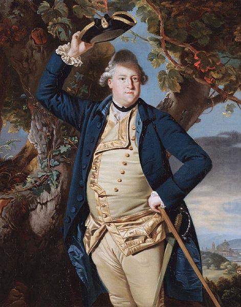 George Nassau Clavering, 3rd Earl of Cowper (1738-1789), Florence beyond, Johann Zoffany